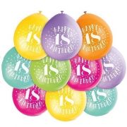 10pk 18th Birthday Balloons