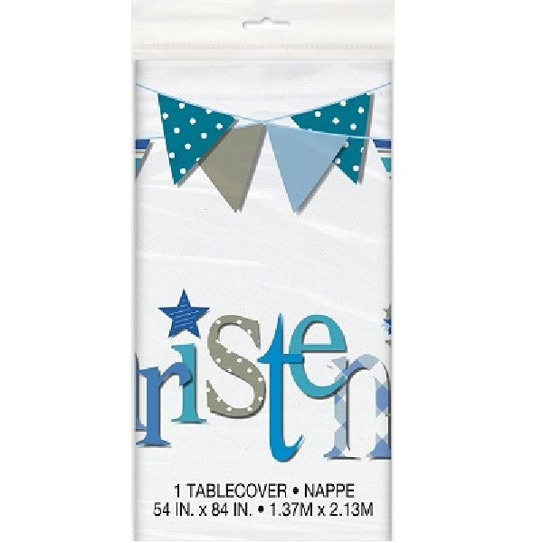 Blue Bunting Tablecloth