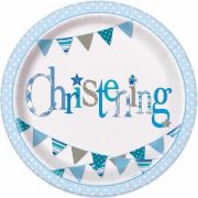 Blue Bunting Plates