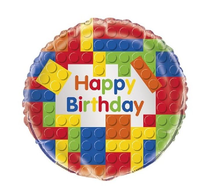 Blocks Birthday Balloon