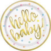 Hello Baby Plates 8pk