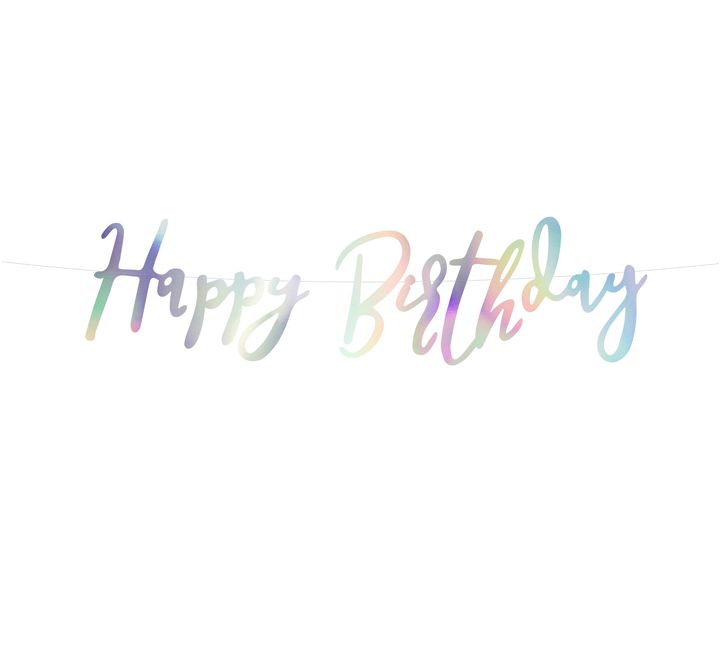 Birthday Banner - Irridescent