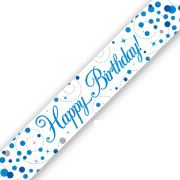 9ft Blue Fizz Birthday Banner