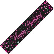 9ft Pink Fizz Birthday Banner