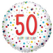 50th Birthday Balloon - Spots