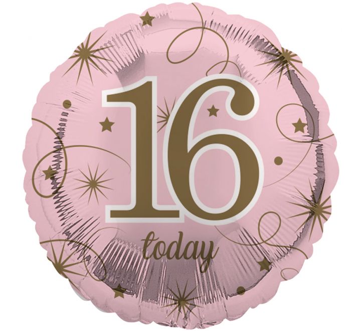 16 Today Balloon - Pink