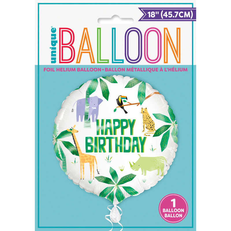 Animal Safari Birthday Balloon