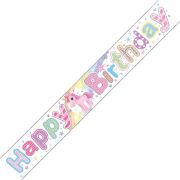 9ft Unicorn Birthday Banner