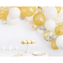 Gold & White Balloon Arch Kit