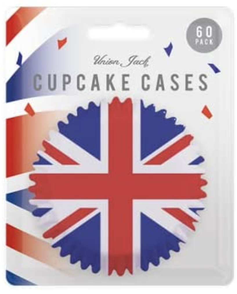 Union Jack Cupcake Cases