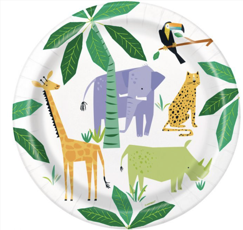 Animal Safari Plates