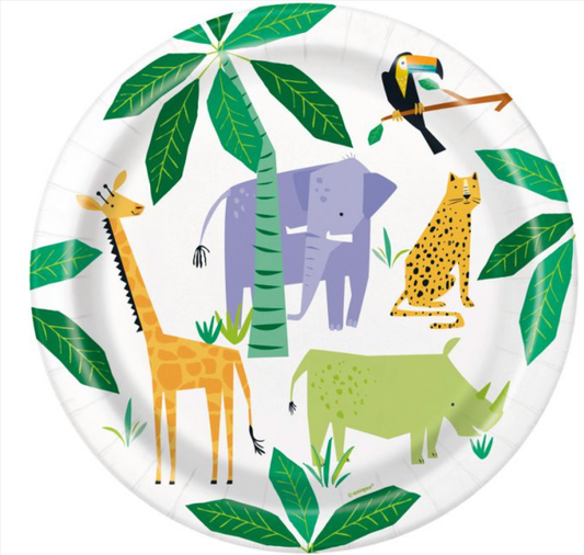 Animal Safari Plates