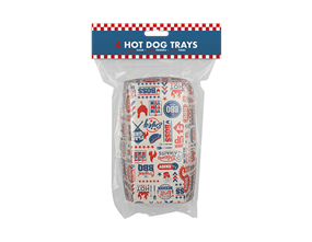 BBQ Hot Dog Trays - 4pk