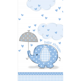 Umbrellaphants Tablecloth - Blue