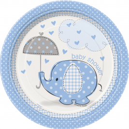 Umbrellaphants Plates - Blue