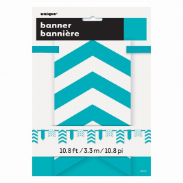 Teal / White Bunting