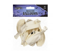 Skeleton Balloons 15pk