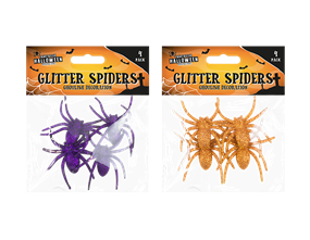 Glitter Spiders 4pk