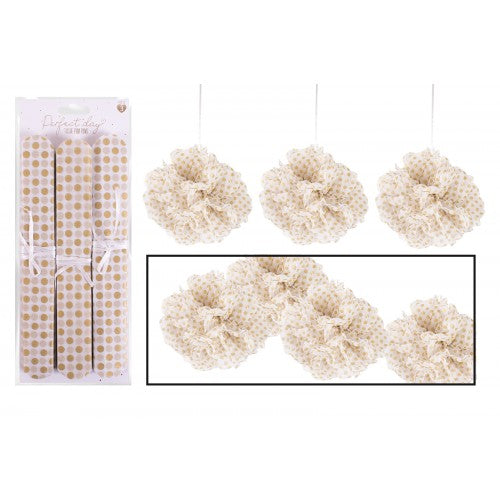 Perfect Day Tissue Pom Poms 3pk