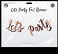 Let's Party Banner - Rose Gold