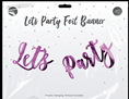 Let's Party Banner - Pink