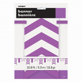 Purple / White Bunting