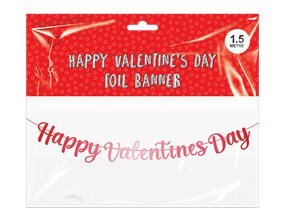 Valentine's Day Foil Banner